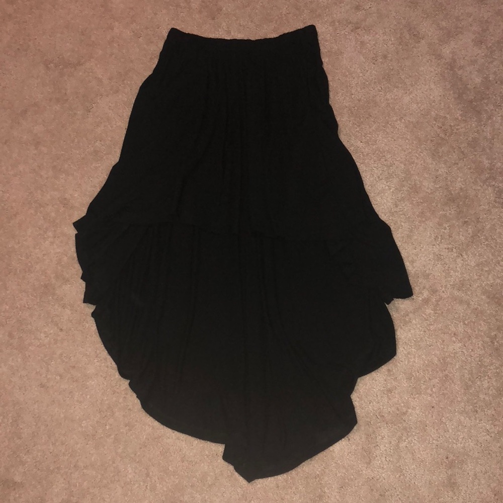 American Eagle high low black skirt
